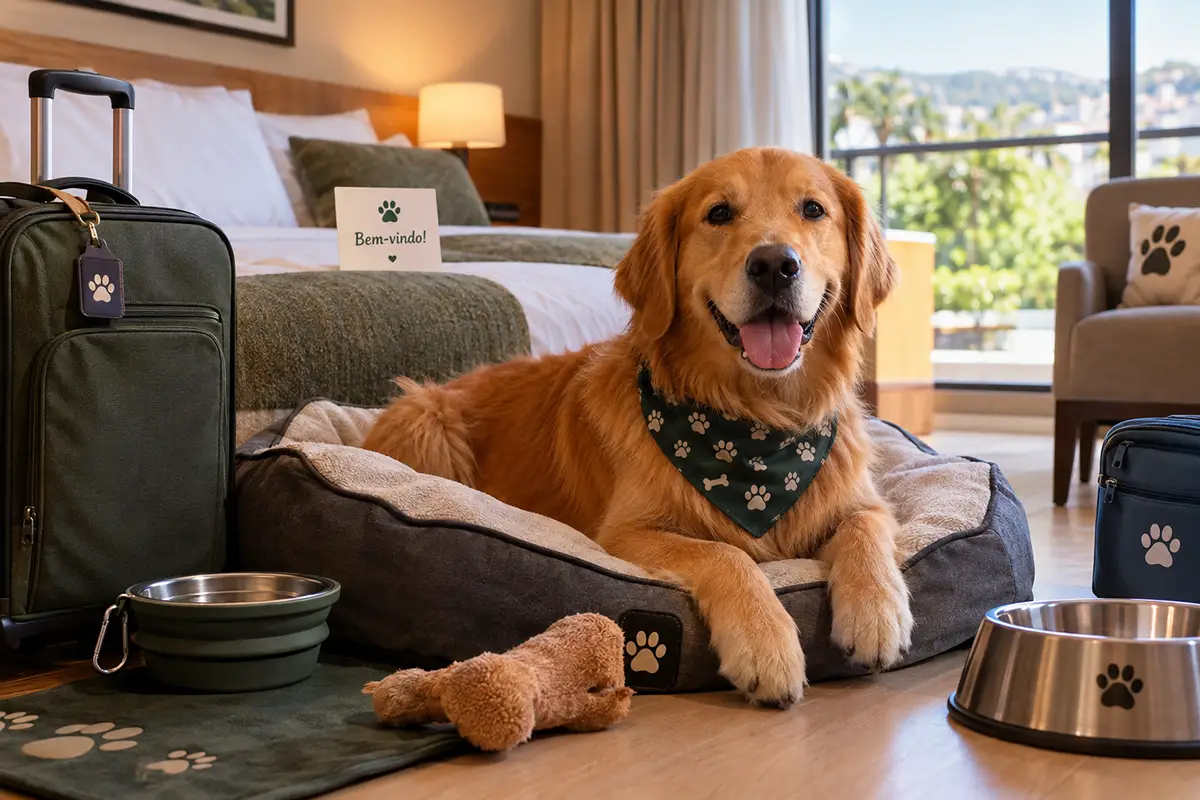 Cachorro em hotéis pet friendly